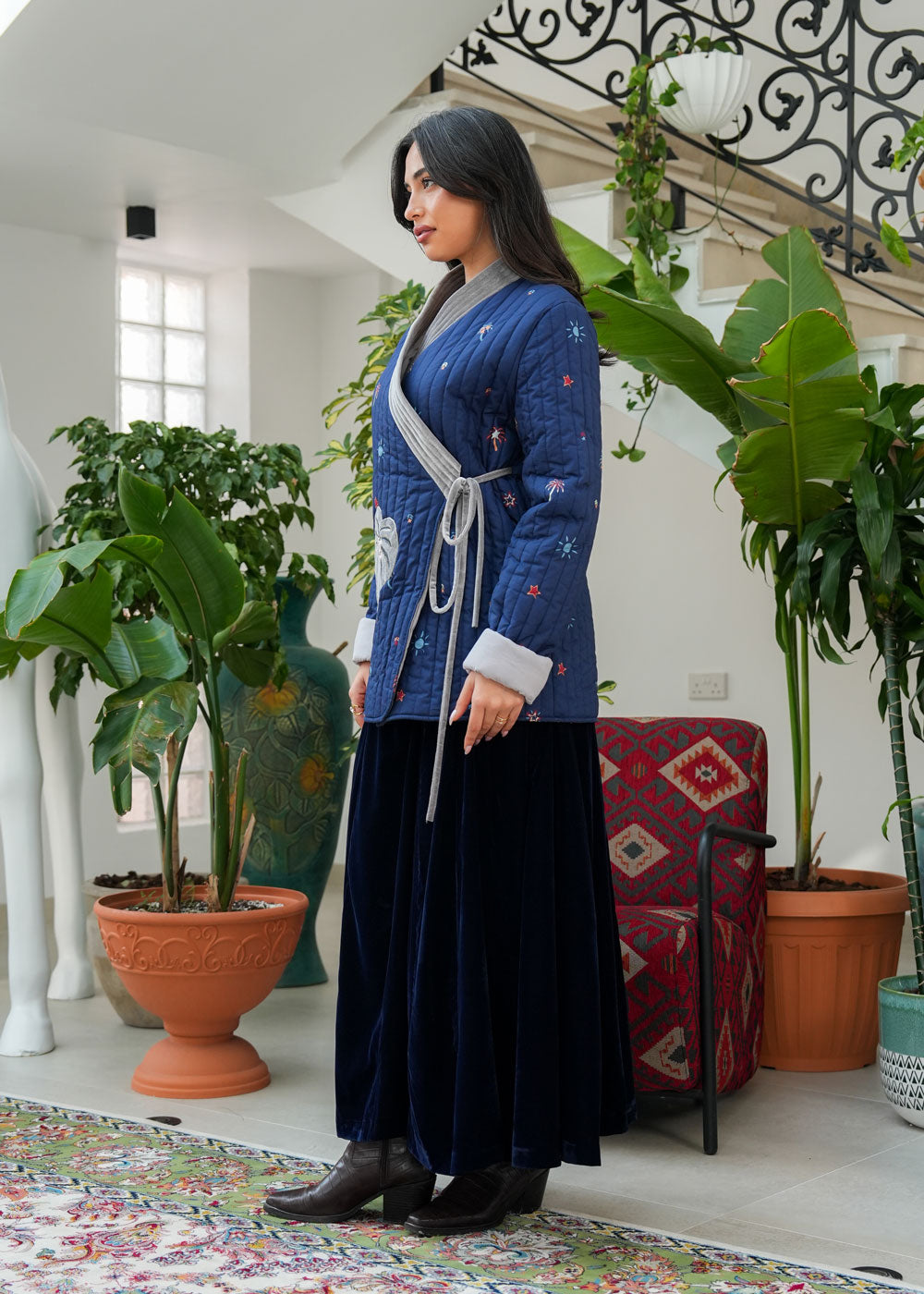 8060 Blue Ramadan Set For Women