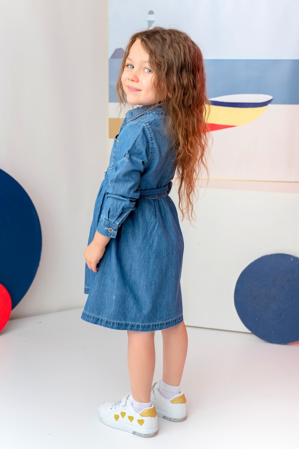 7881 Blue Dress For Girls