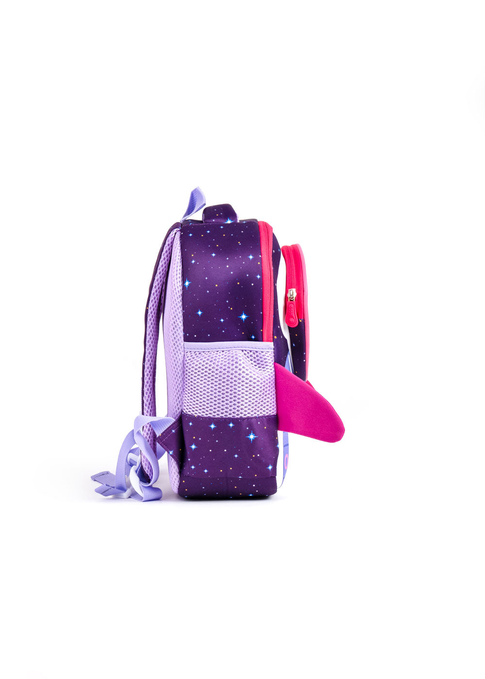 Purple Space Jet School Bag for Kids (With Name Printing Option)