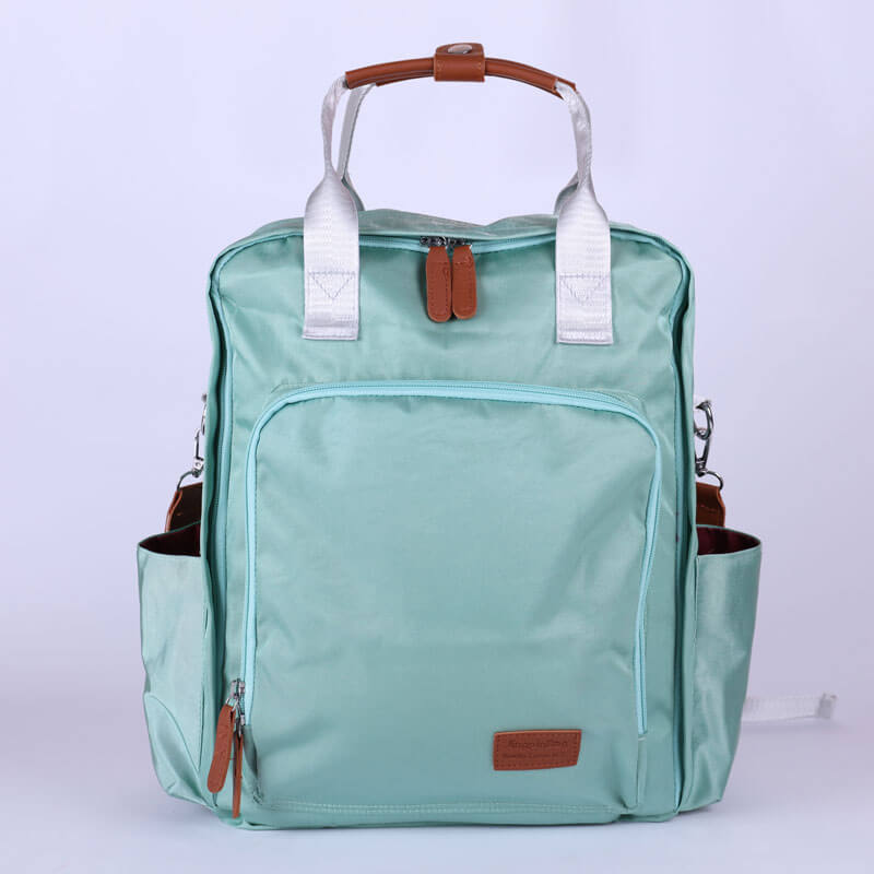 sky-blue Maternity Backpack For Baby Care (With Name Embroidery)