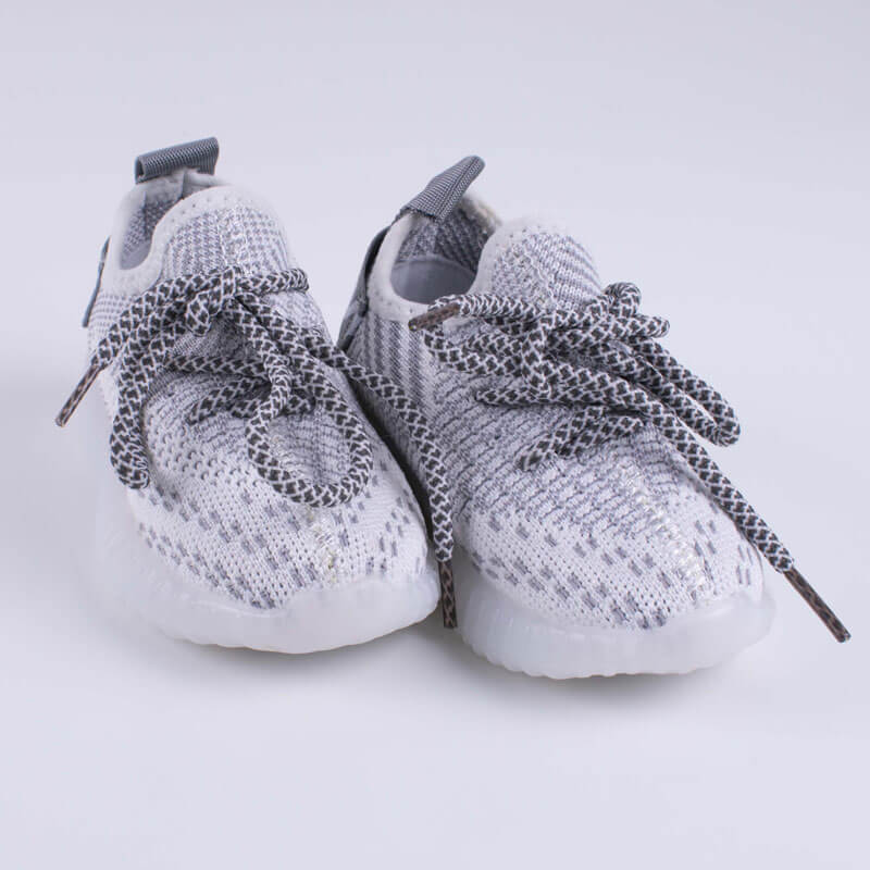White Shoe With Lights For Babies