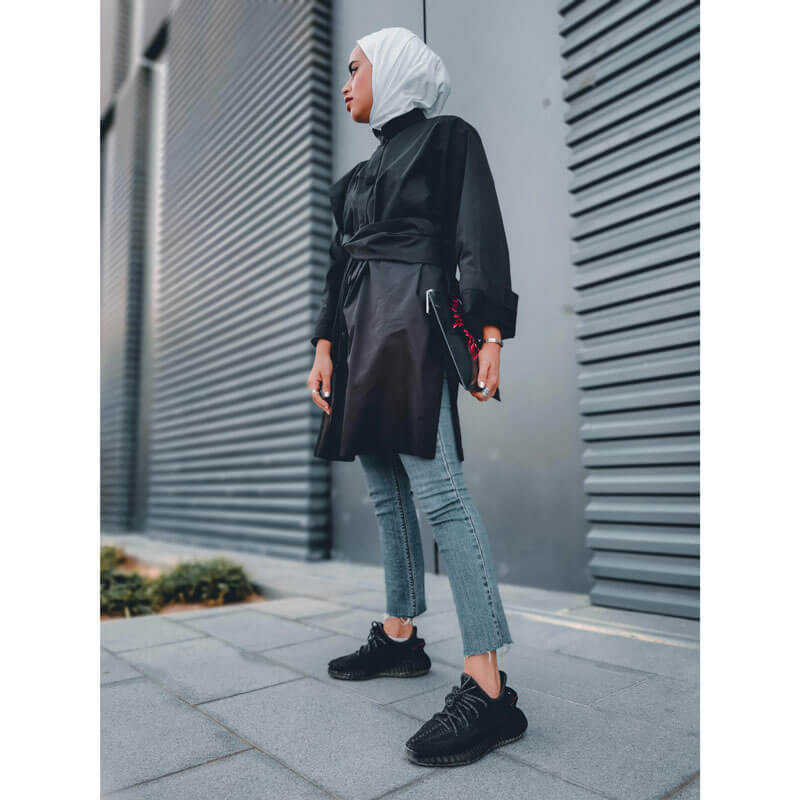 قميص أسود نسائي رقم 7958