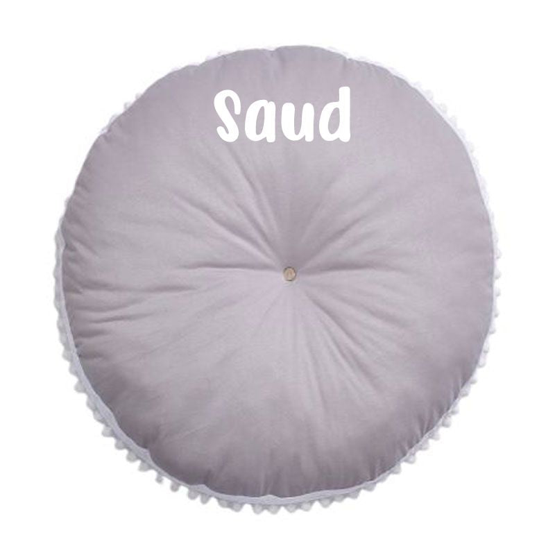 Grey Baby Crawling Soft Mat (With Name Printing)