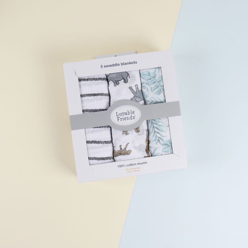 Three Pieces White Floral Engraved Cradle Cover For Newborn