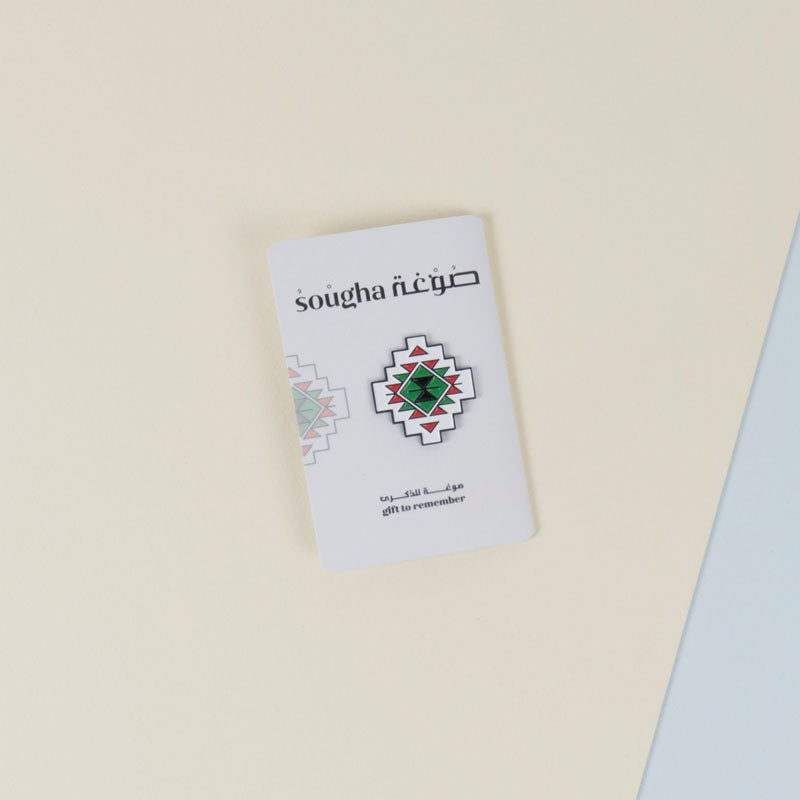 Kuwait Abstract Design Magnetic Pin