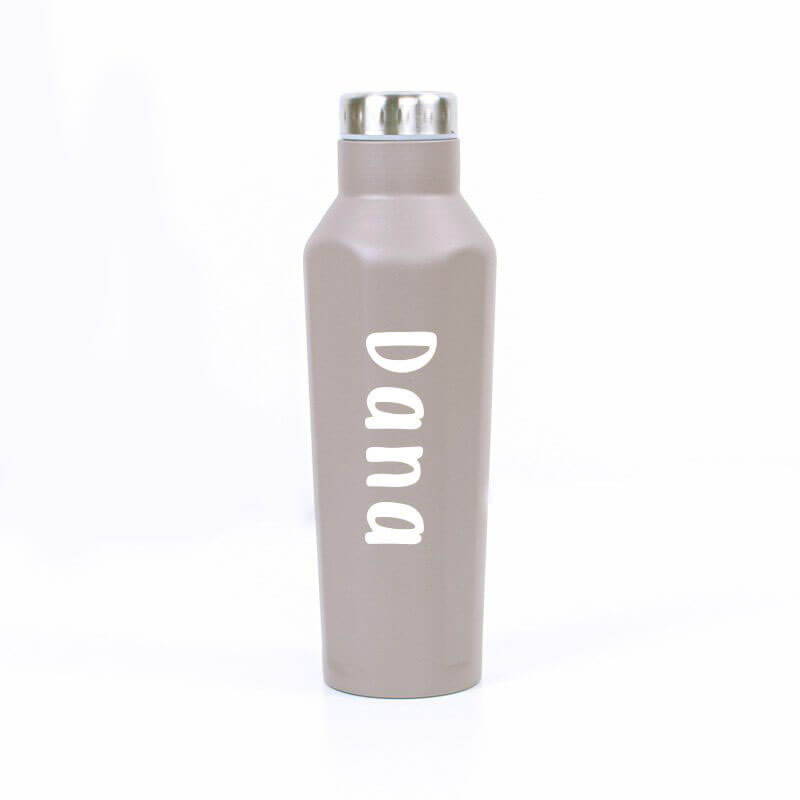 Multi Colors 500 ML Hot and Cold Beverage Conical Bottle (With Name Printing)