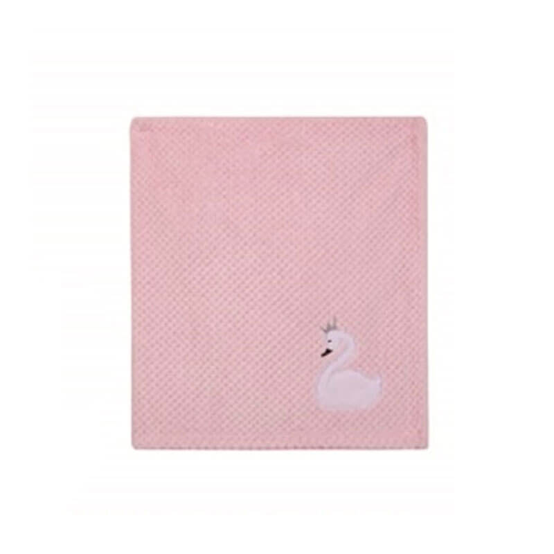 Pink Duck Blanket For Baby (With Name Embroidery Option)