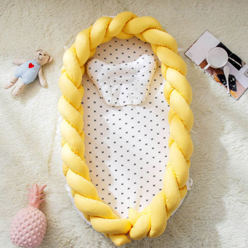 Yellow Stars Baby Bed