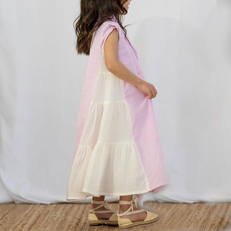 Kobi Pink Daraa With Side Flares For Girls