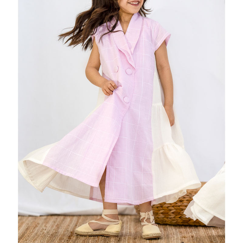 Kobi Pink Daraa With Side Flares For Girls