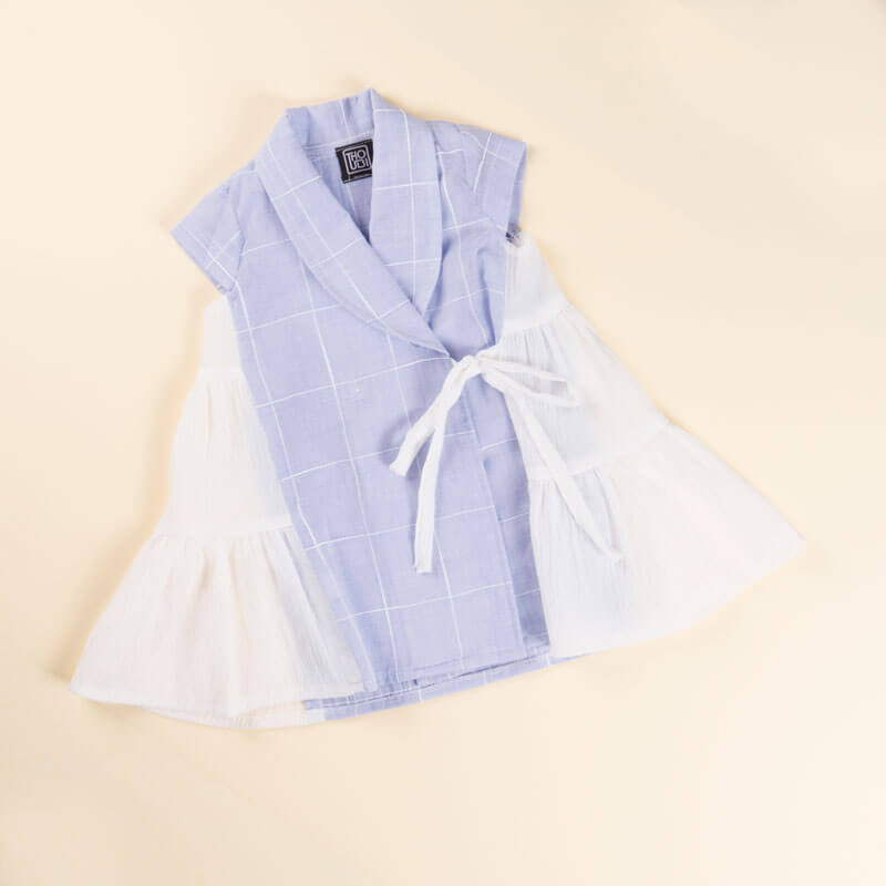 Capri Blue Daraa With Side Flares For Girls