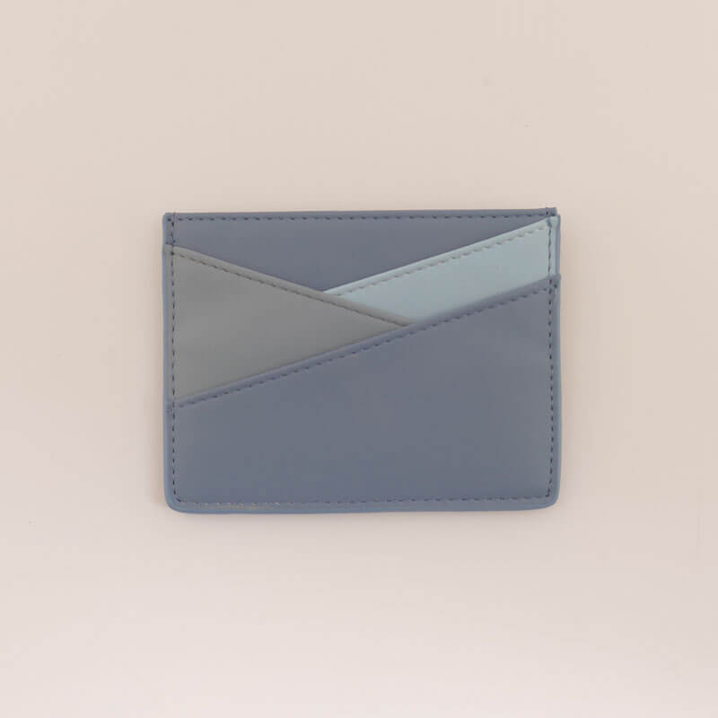 Grey Leather Vintage Cardholder