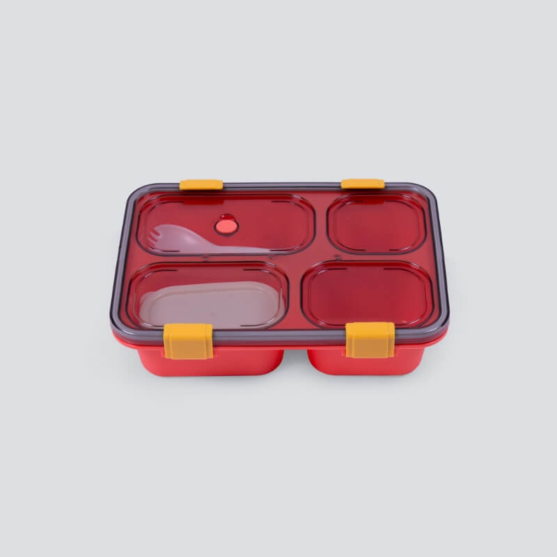 Red Rectangle Lunch Box