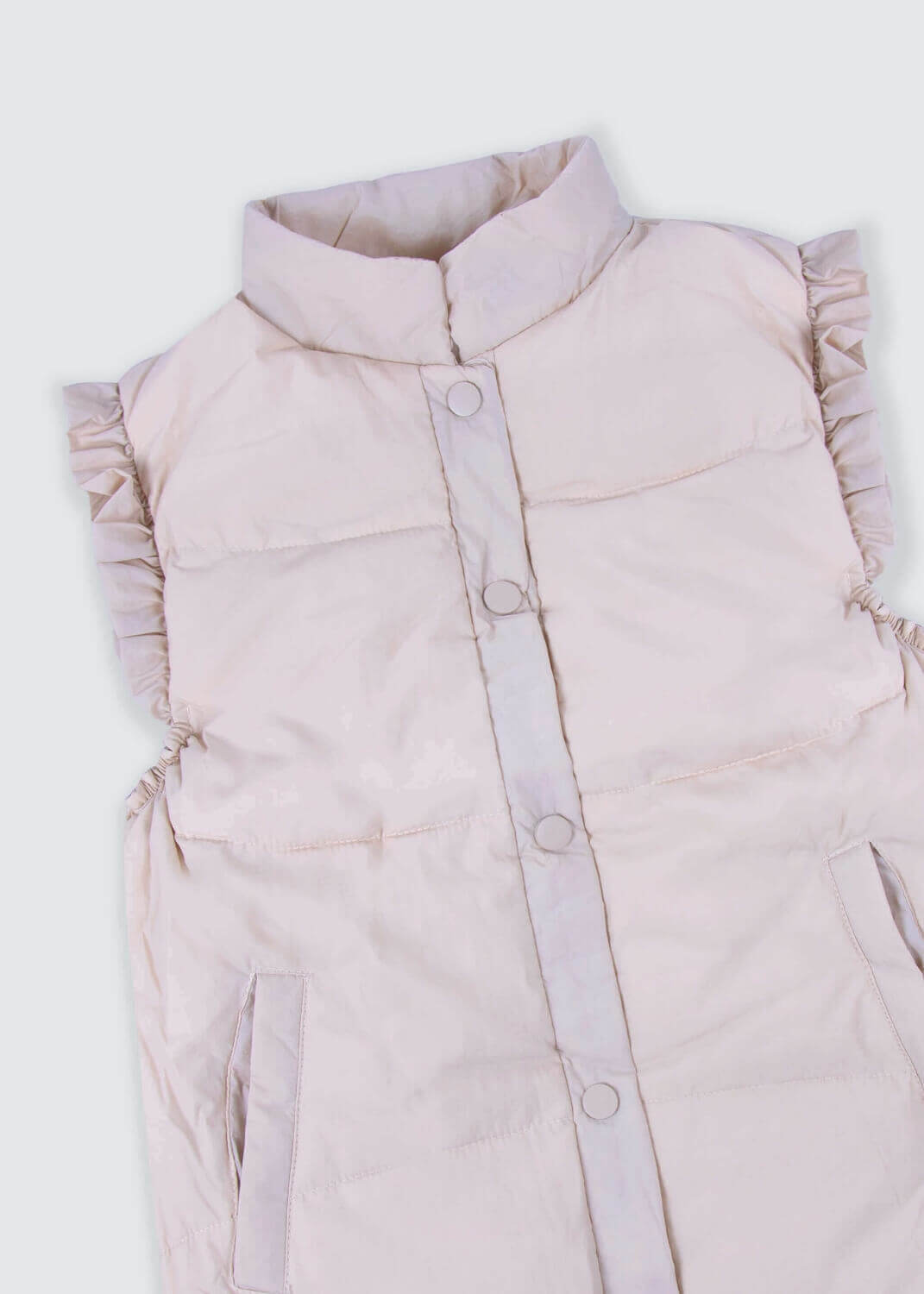 Multi-Color Drill Vest Jacket For Girls
