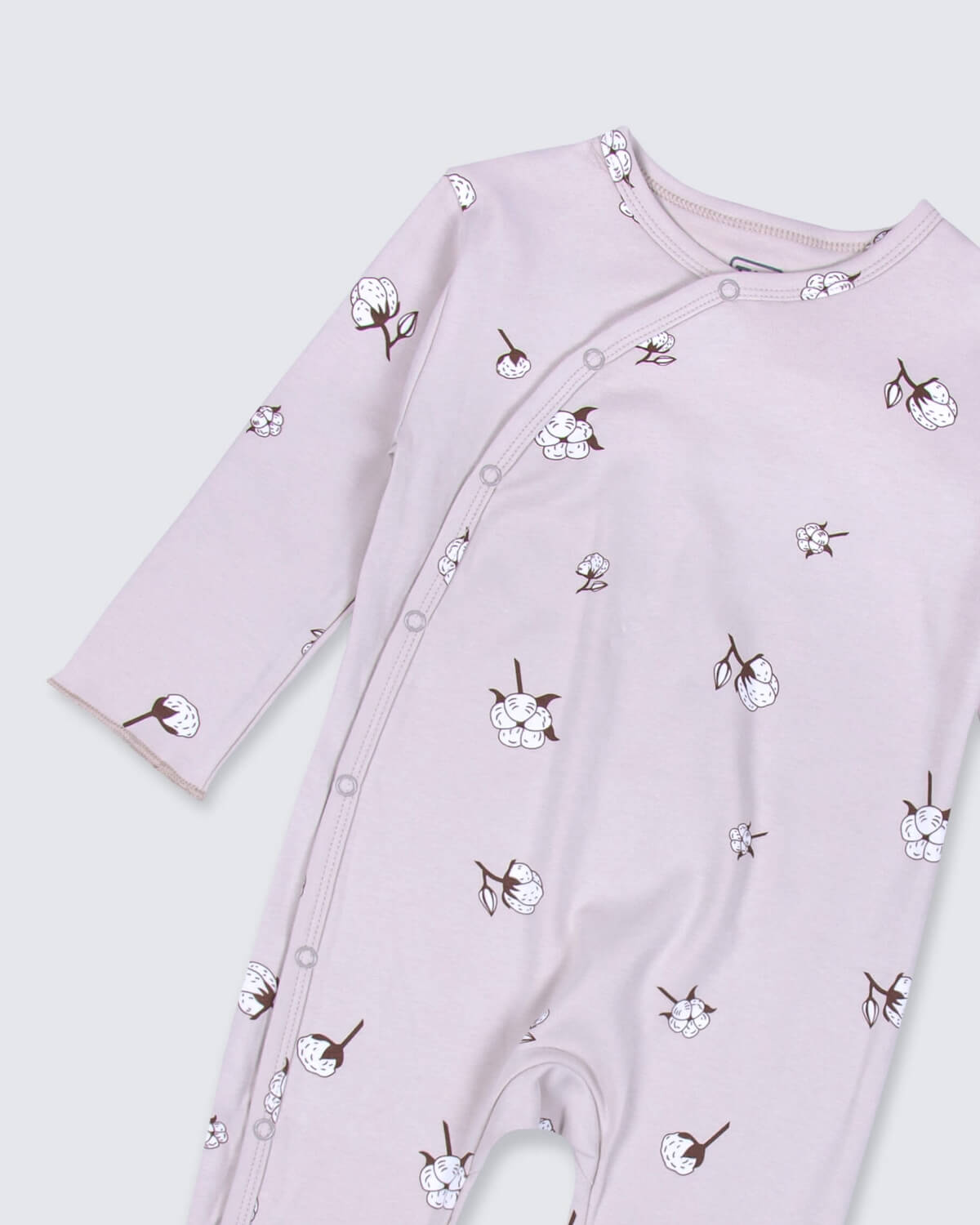 23SS0TB7ST7205 Grey Jumpsuit And Cap With Flower Print