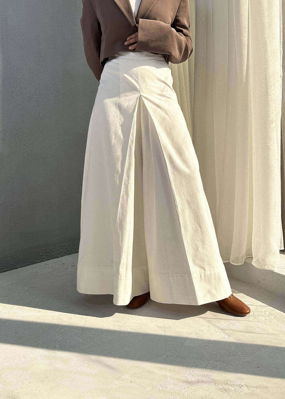 بنطال نوفا فلوسترايد ذو الساق الواسعة