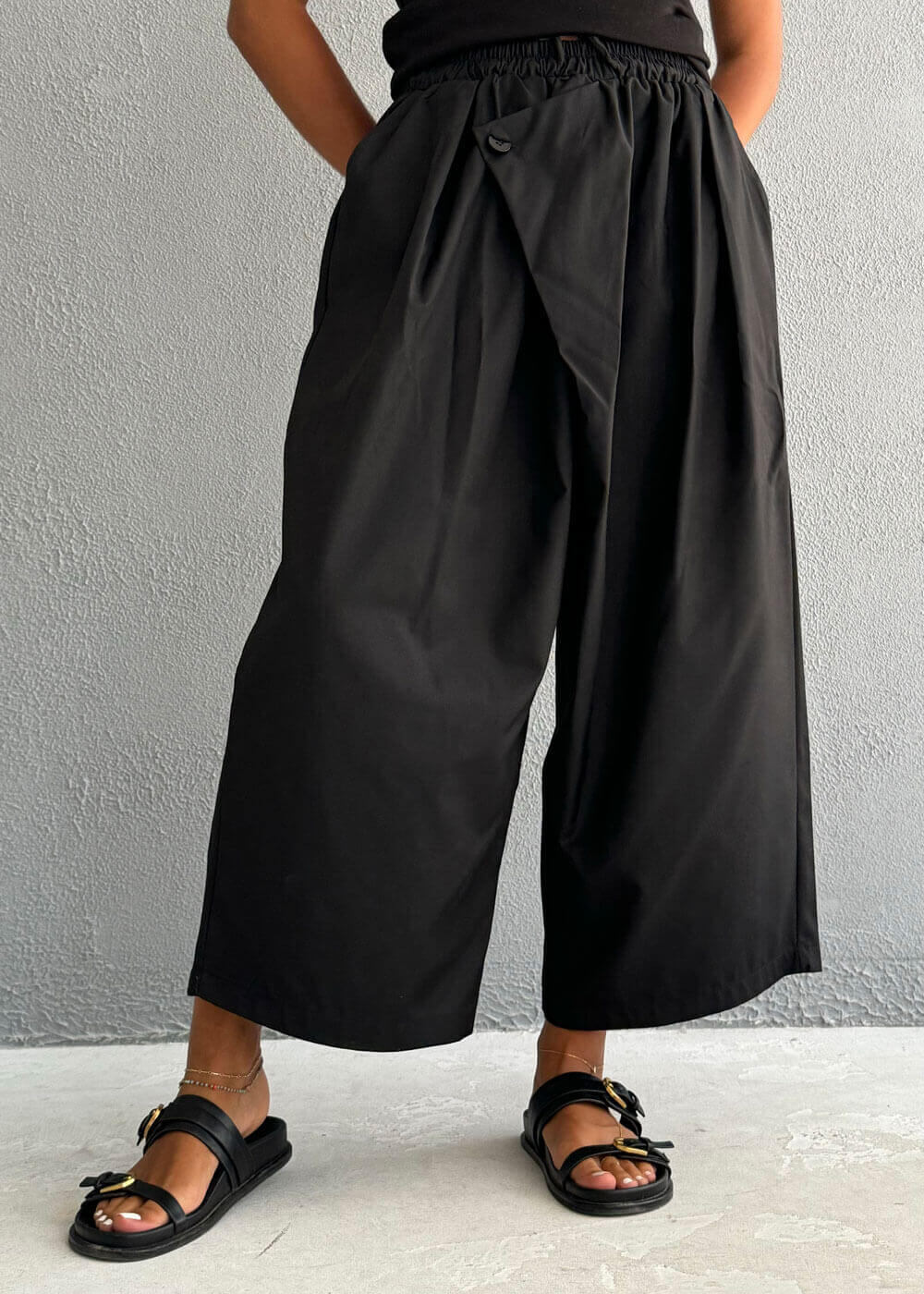 7403 Black Loose Pants For Women