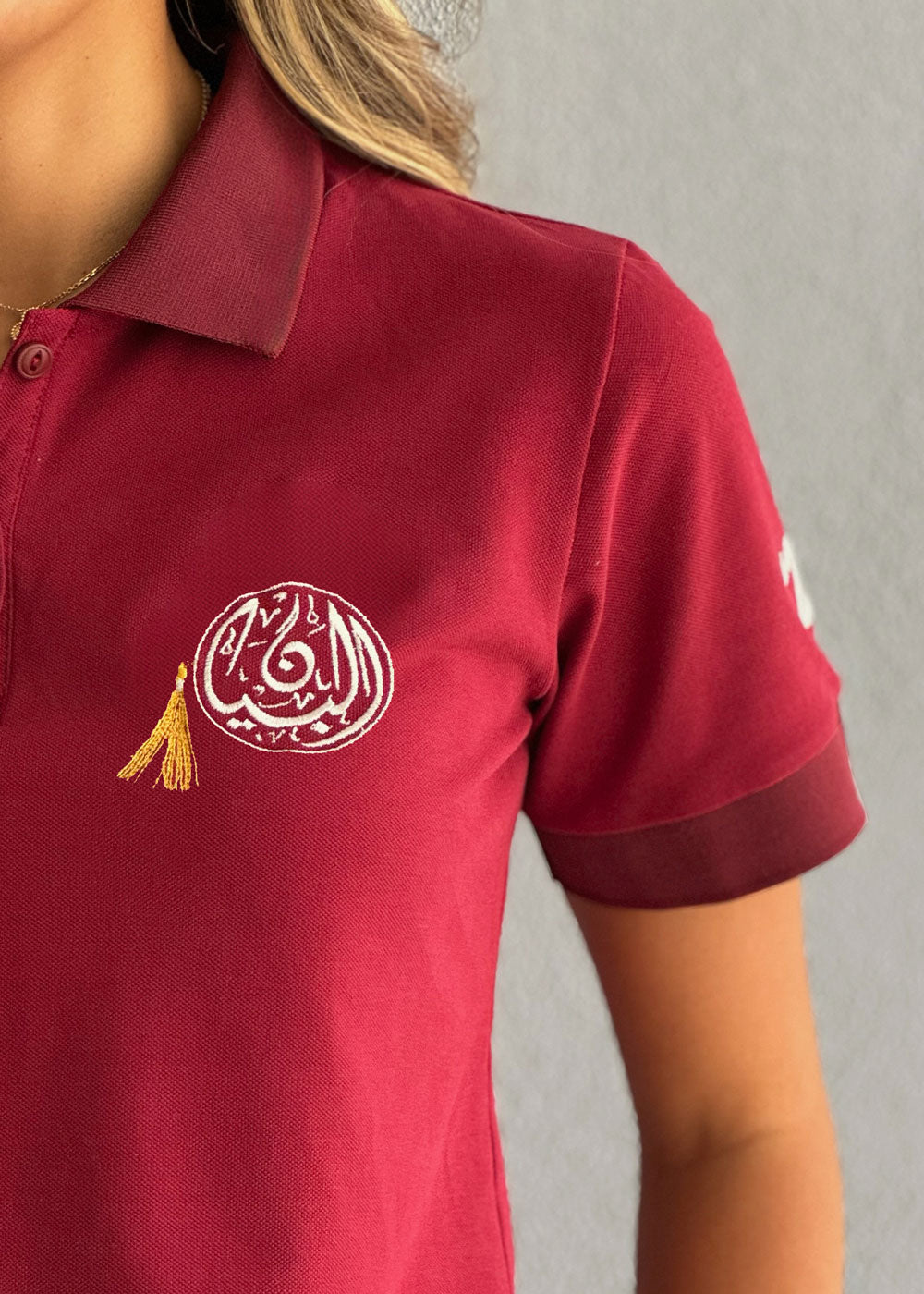 BBS Senior Female Red PE Polo T-Shirt