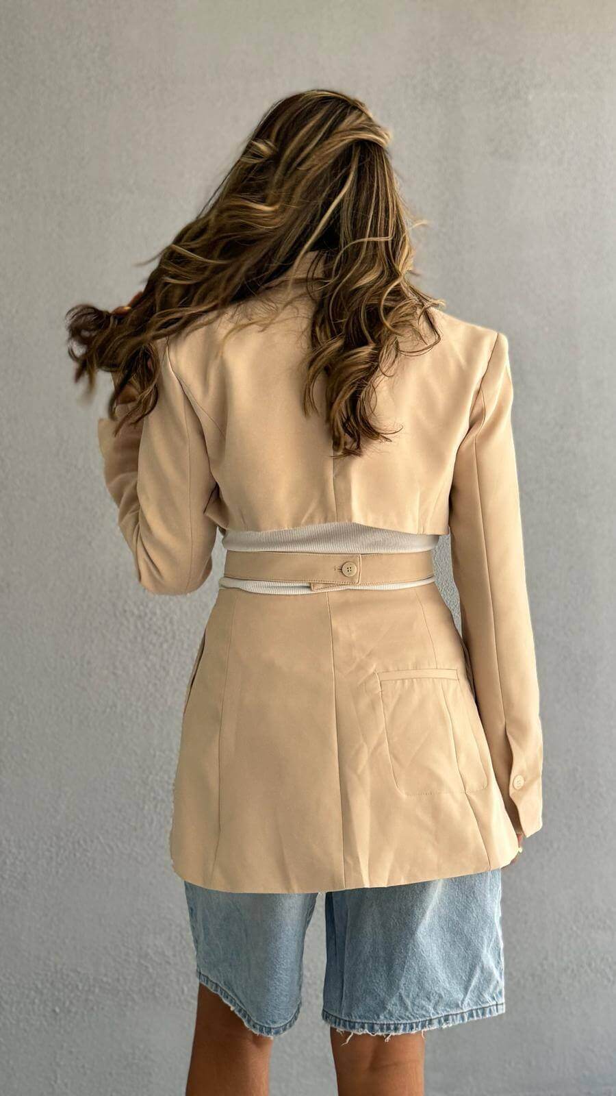 7500 Beige Blazer For Women