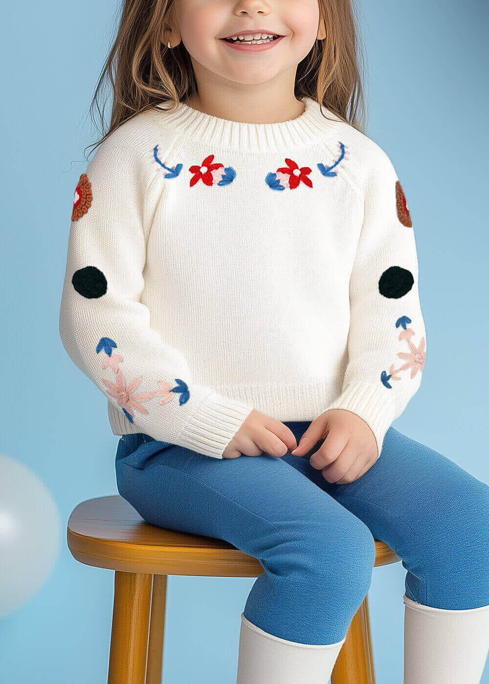 White Fit Sweater