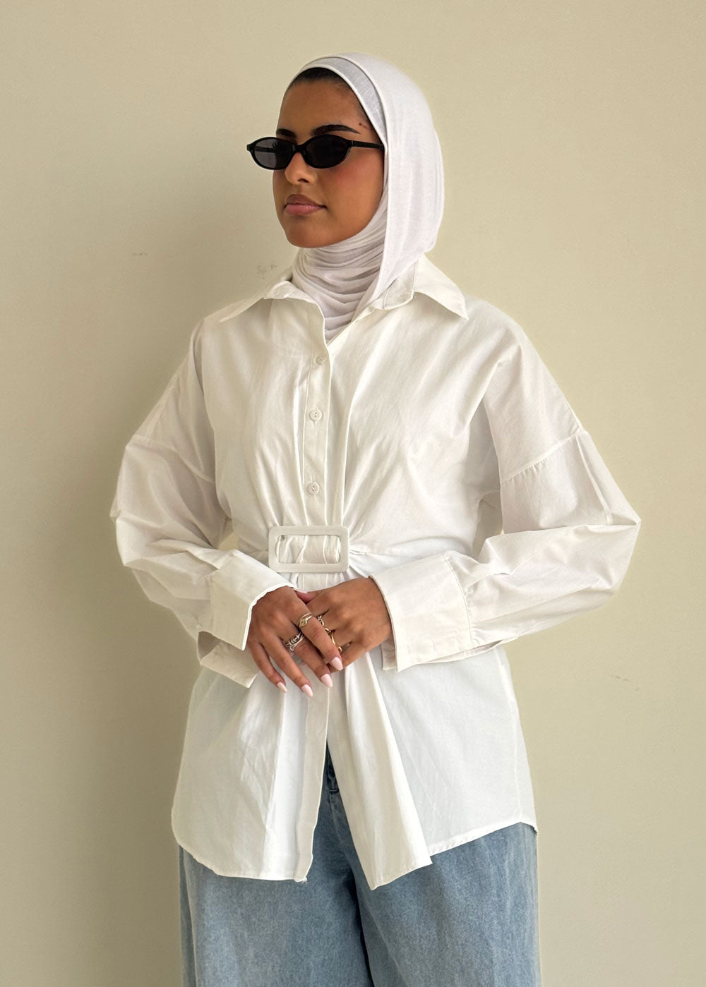 8213 Off White Shirt For Women