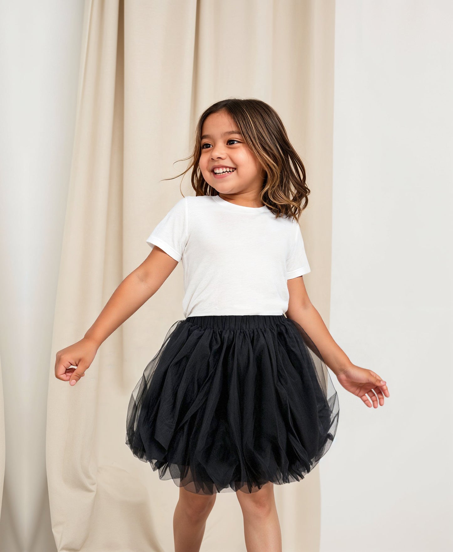 7105 Black Skirt For Girls