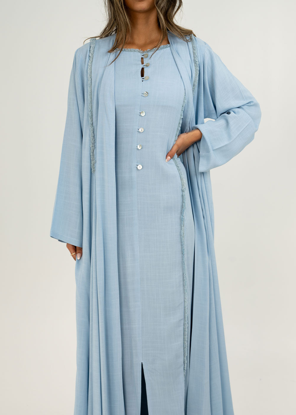 7513 Sky Blue Set Of Two Daraa For Women Ram-24