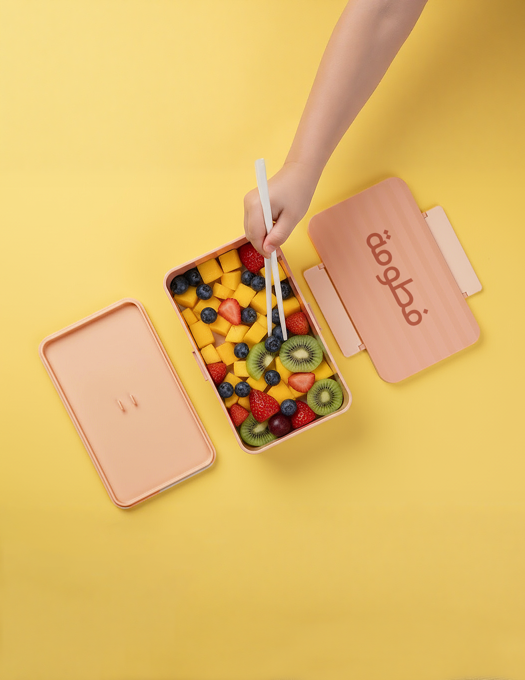 7356 Multi-Color Lunch Box For Kids (With Name Printing Option)