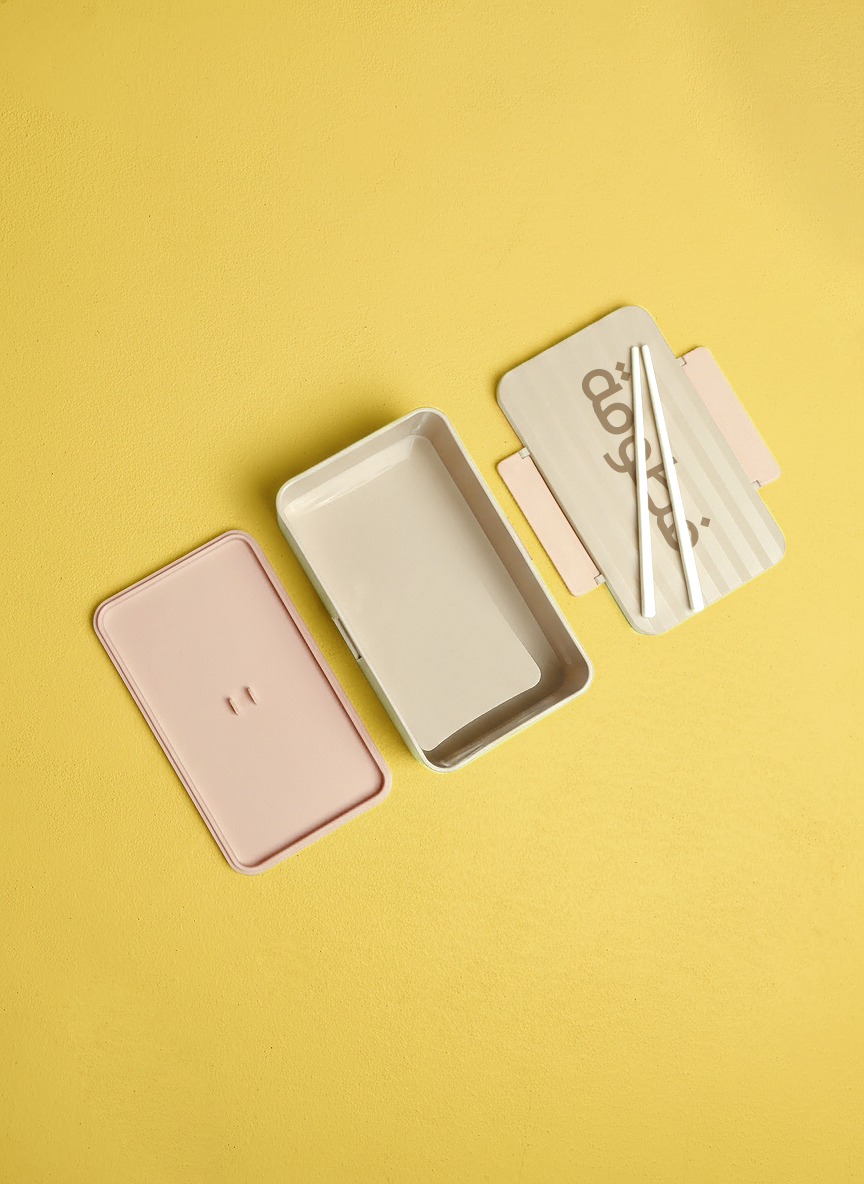 7356 Beige Lunch Box For Kids (With Name Printing Option)