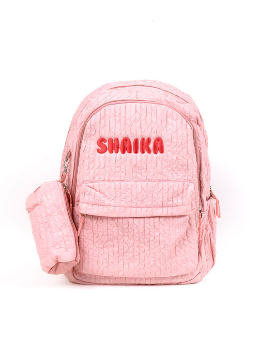 7352 Pink Bag For Girls PFW-23 (With Name Embroidery Option)
