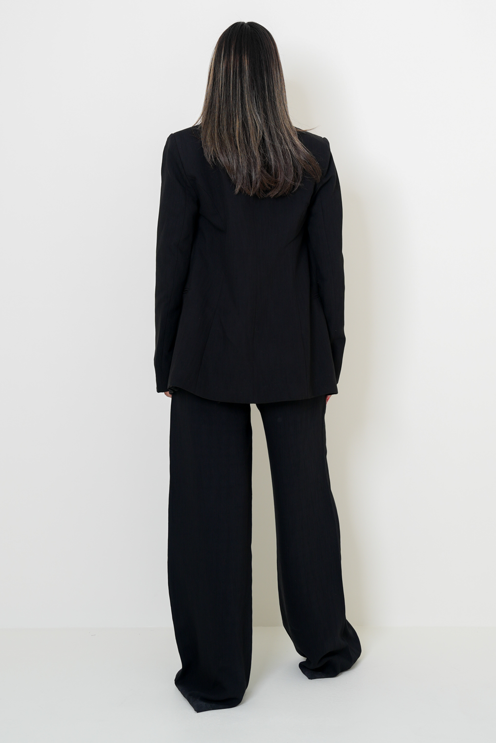 7892 Black Blazer Set For Women