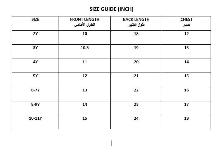 7932 Saudi White V-Collar Top For Girls (With Name Embroidery Option)