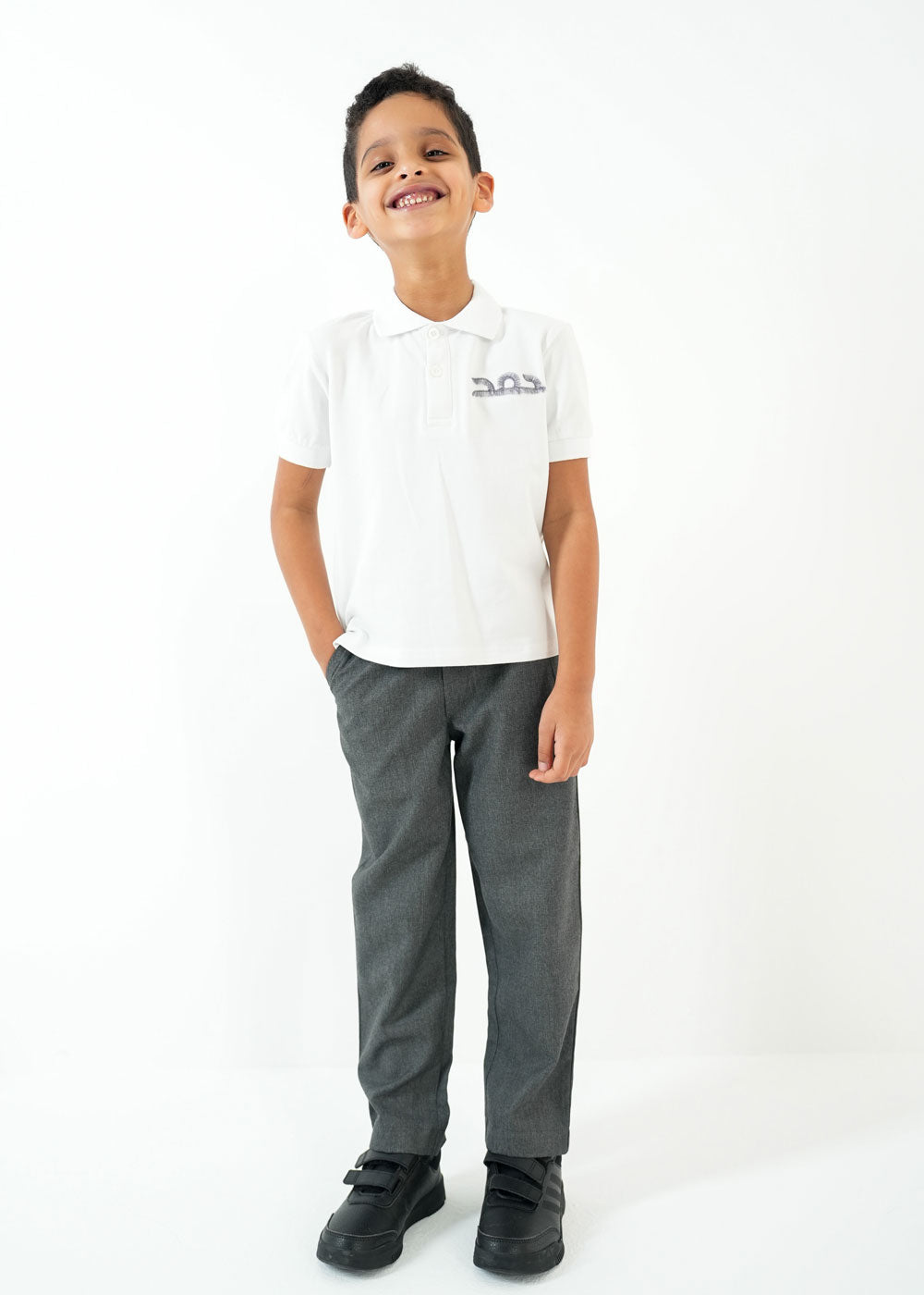 Elementary School Pants For Boys - Grey