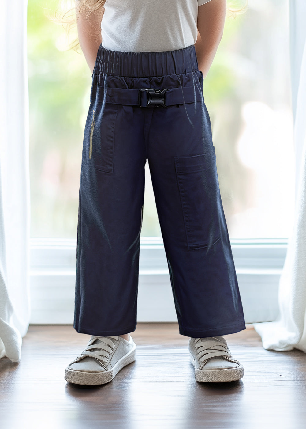 Navy Straight Pants