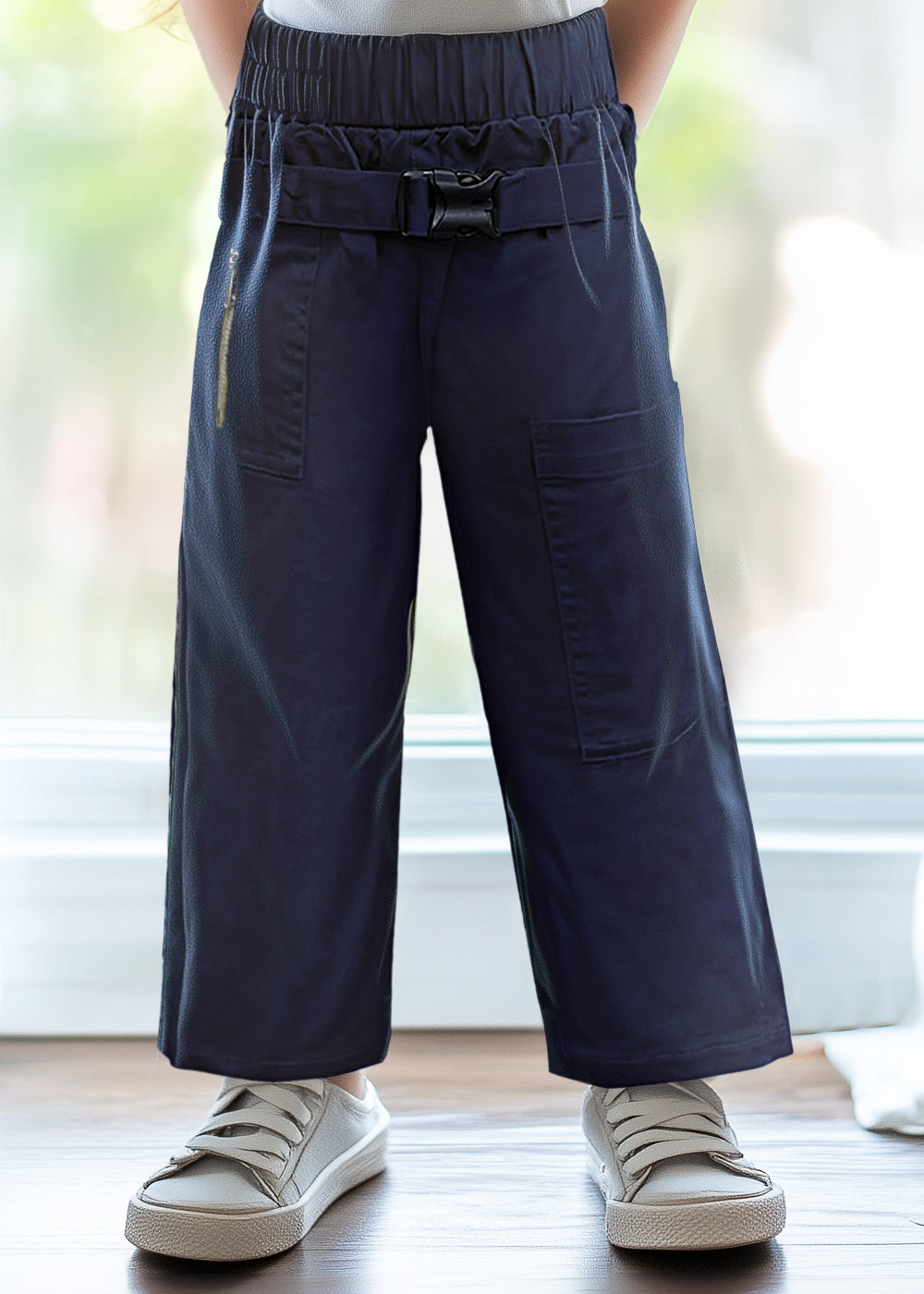 Navy Straight Pants