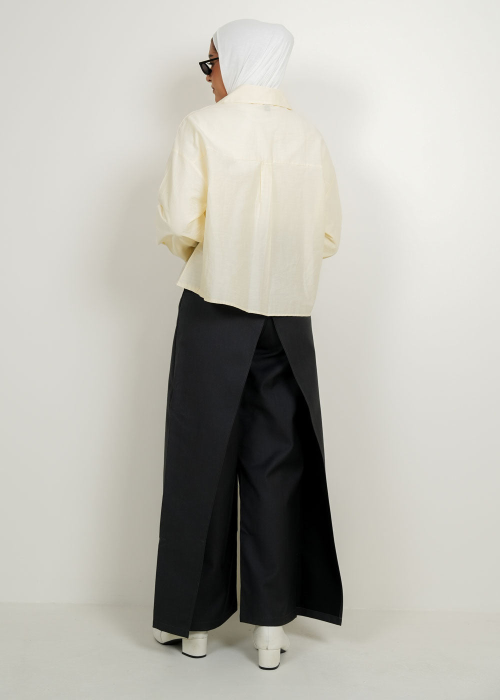 7928 Beige Flower Print Shirt For Women