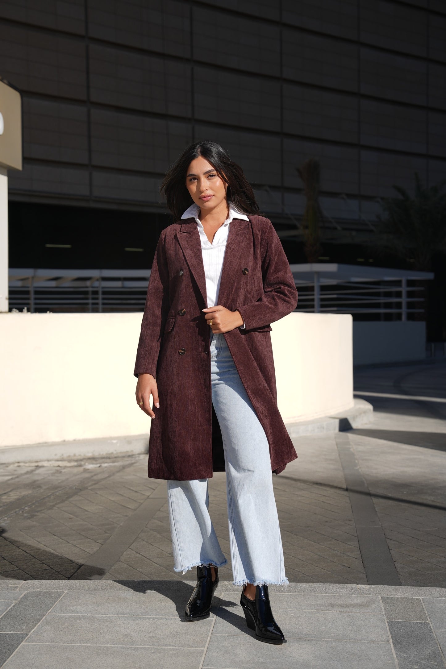 7706 Red Coat For Women