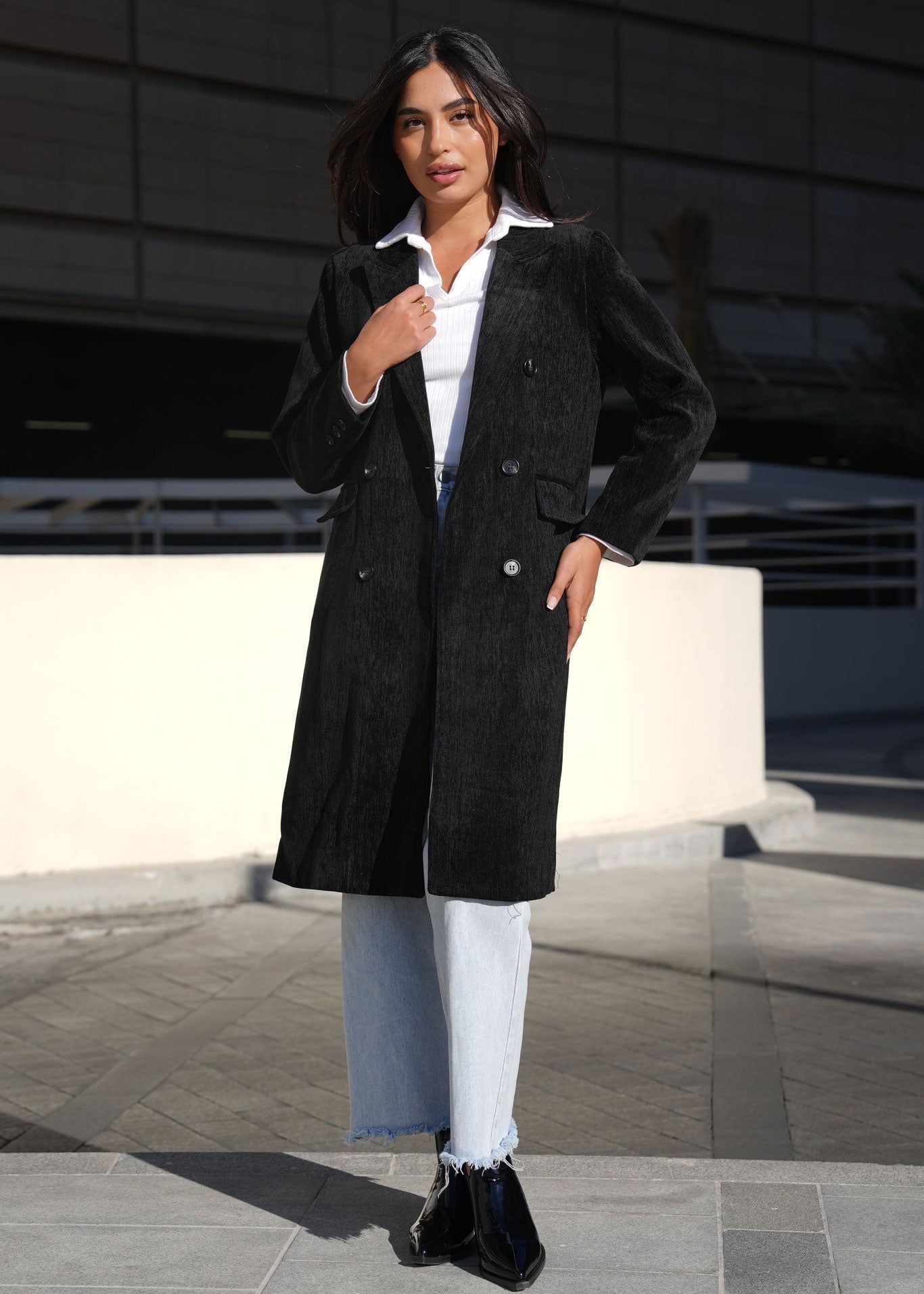 7706 Black Coat For Women