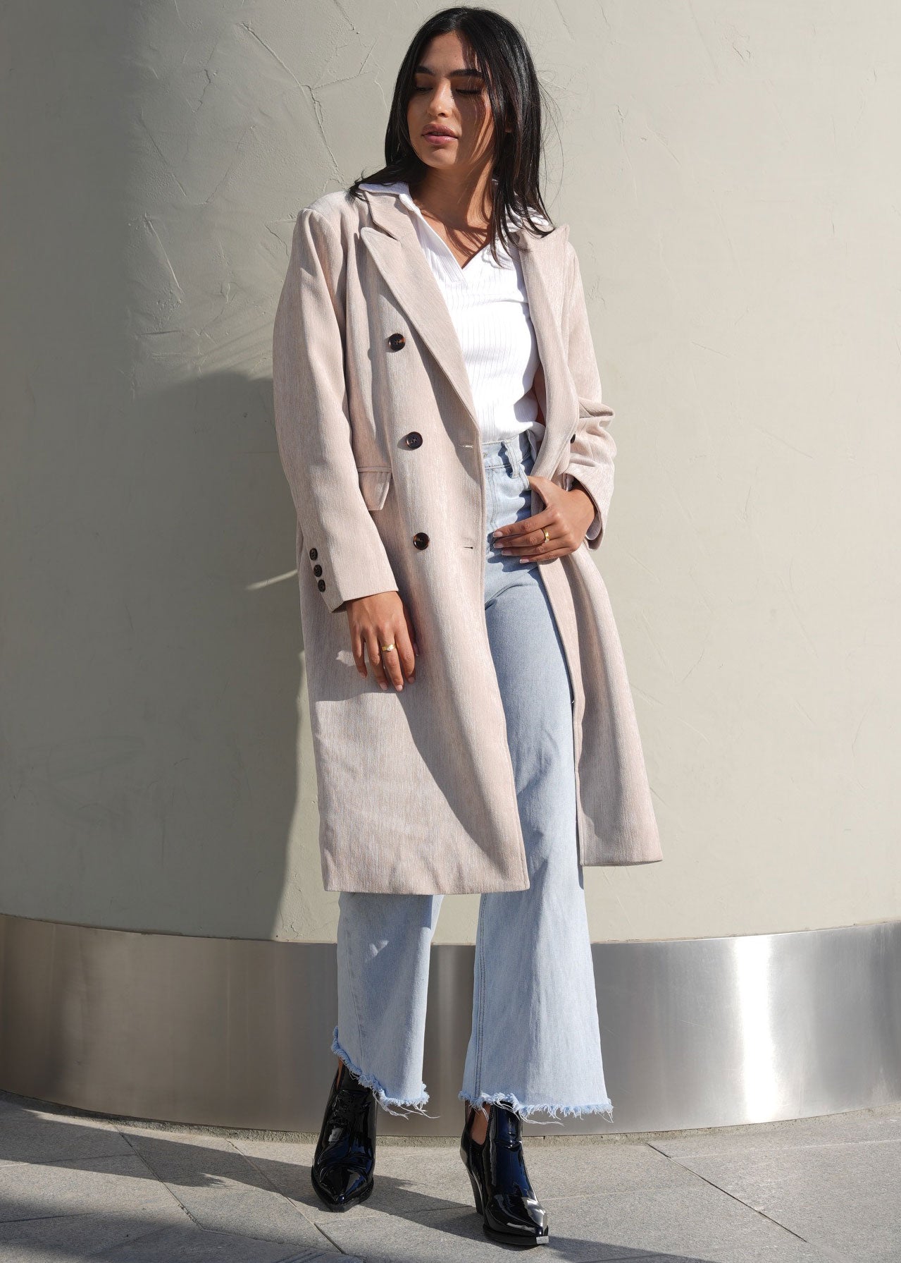 7706 White Coat For Women