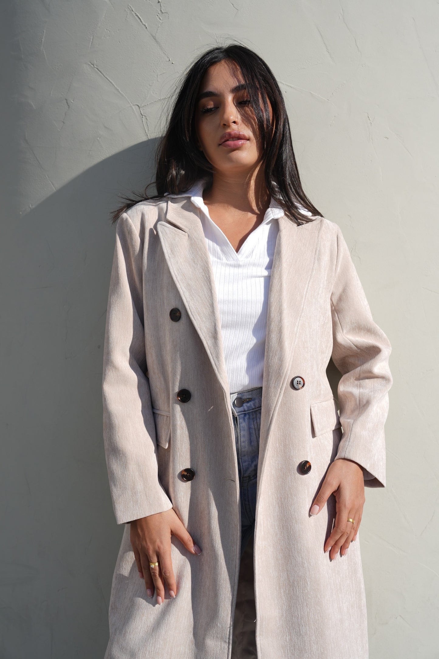 7706 White Coat For Women