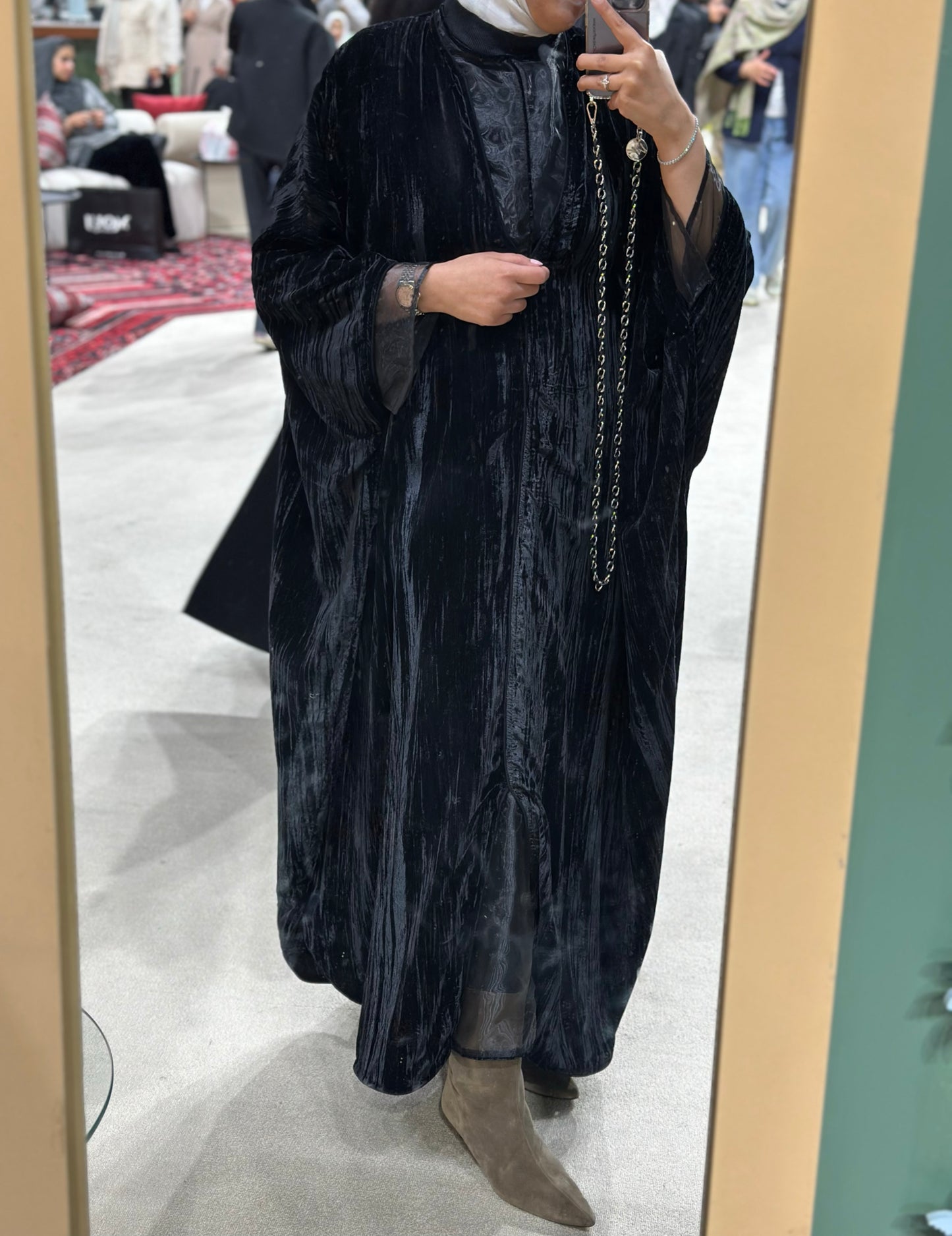 فستان نوفا أسود مزدوج للنساء 7785