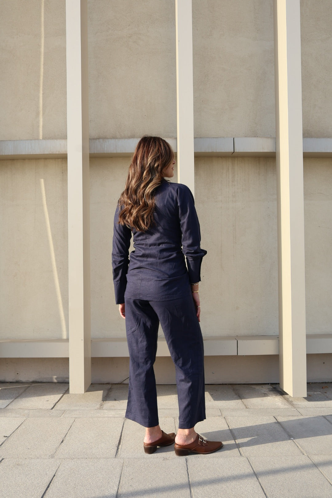 7801 Navy Blue Set For Women