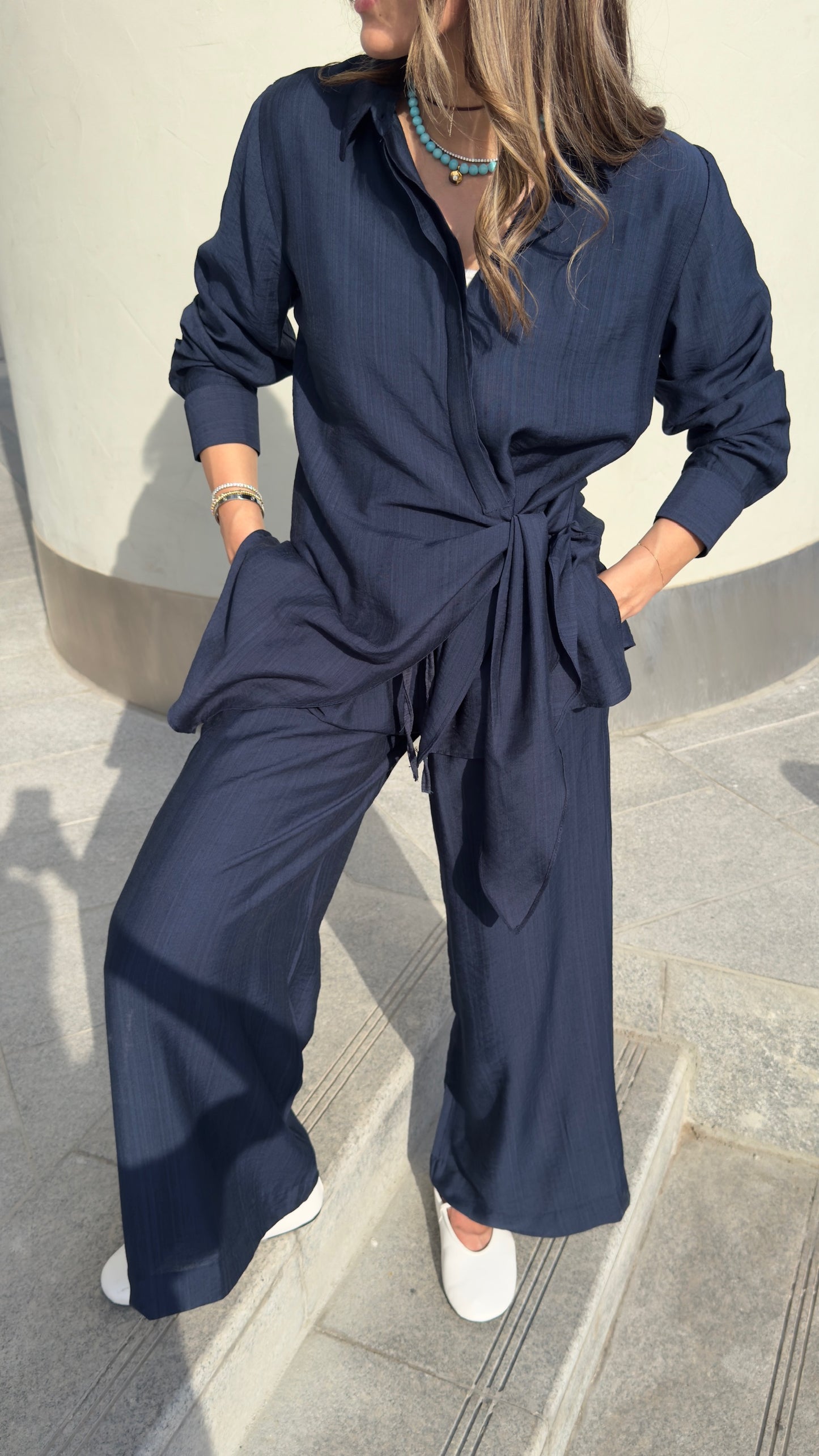 7800 Navy Blue Set For Women