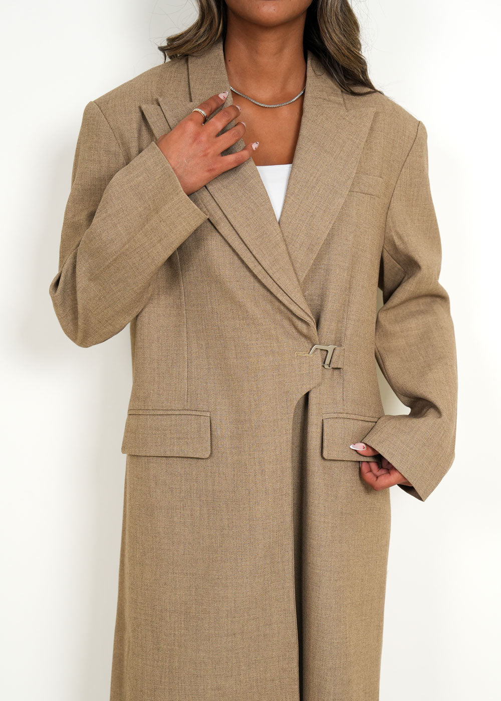 7591 Khaki Coat For Women