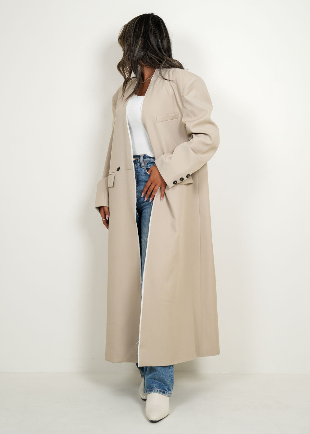 7949 Multi-Color Long Jacket For Women