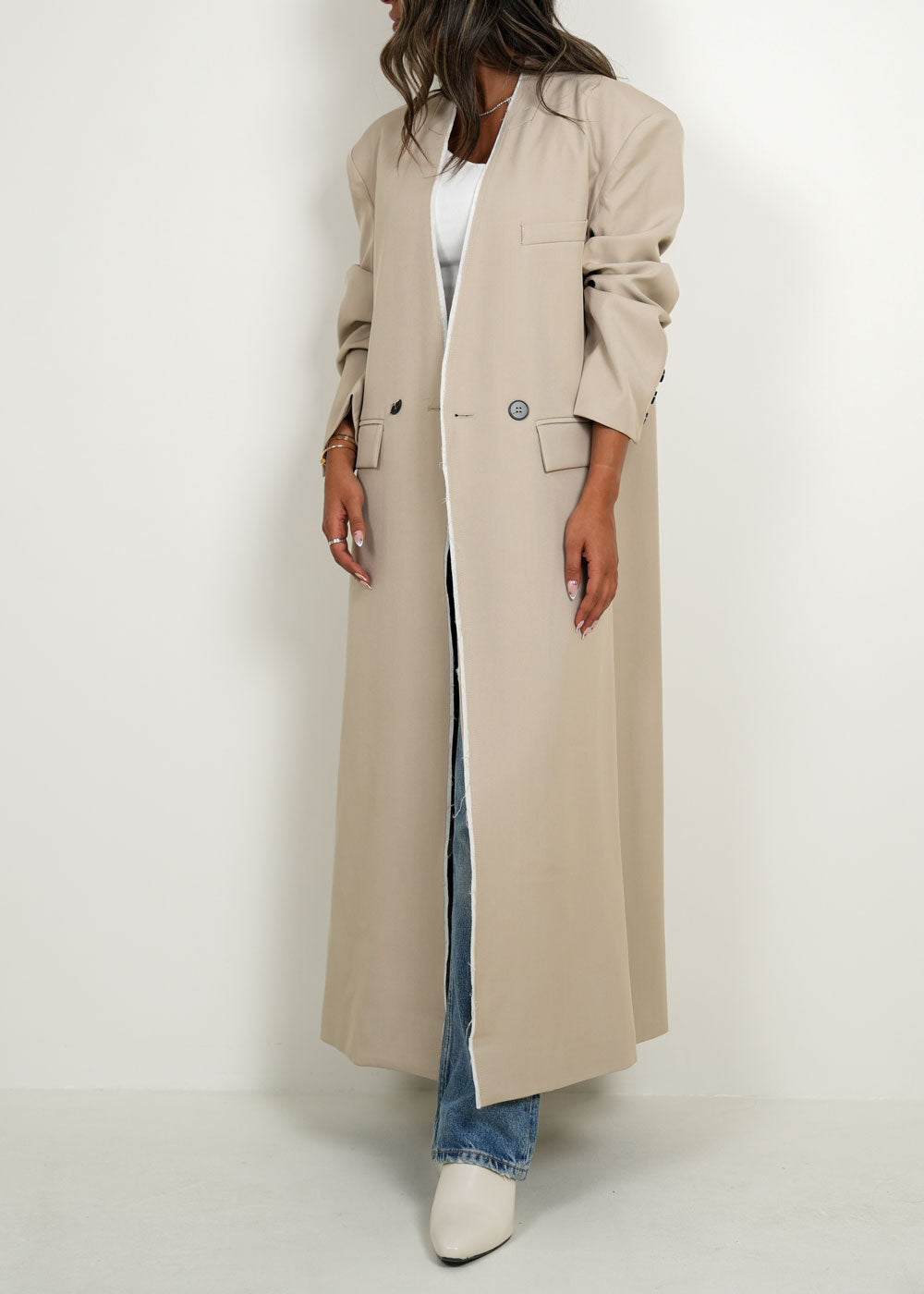 7949 Multi-Color Long Jacket For Women