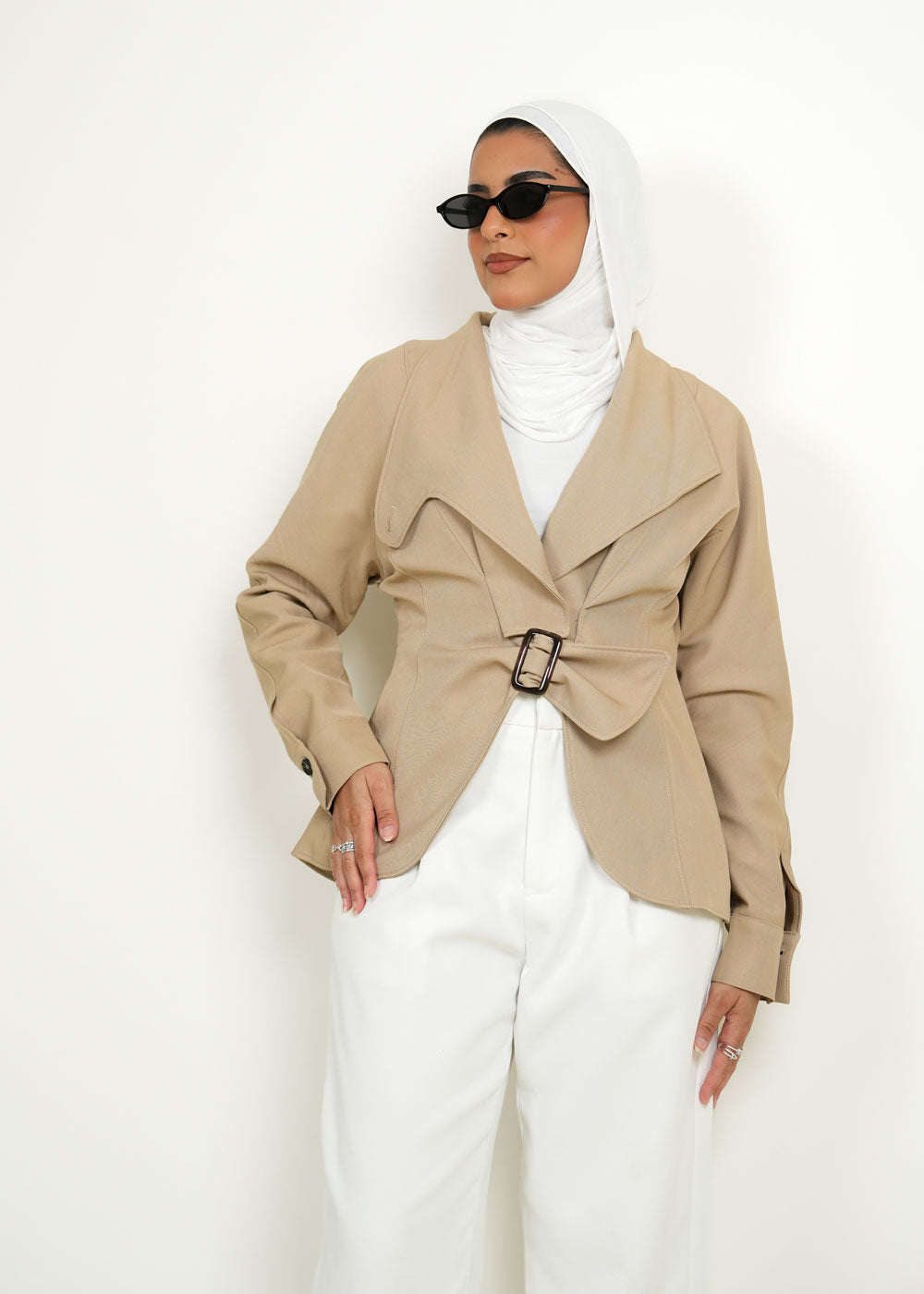 بلوزة كاكي نسائية رقم 7947