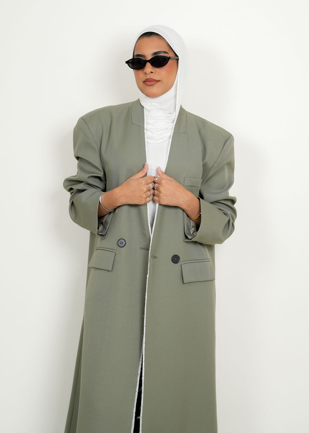 7949 Multi-Color Long Jacket For Women