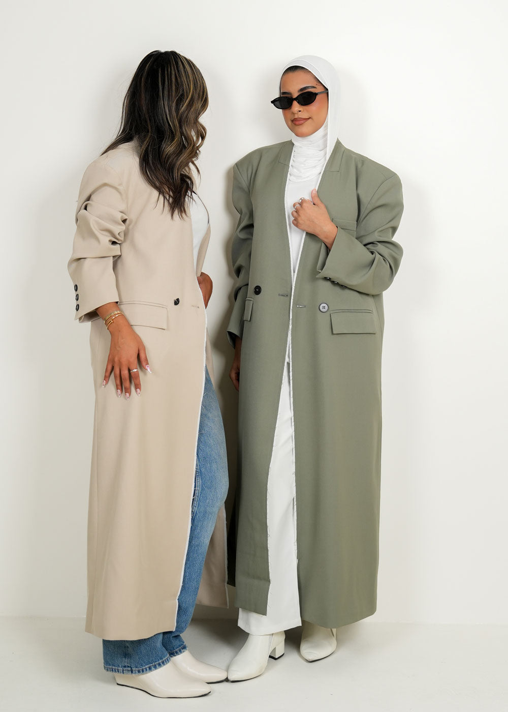 7949 Multi-Color Long Jacket For Women