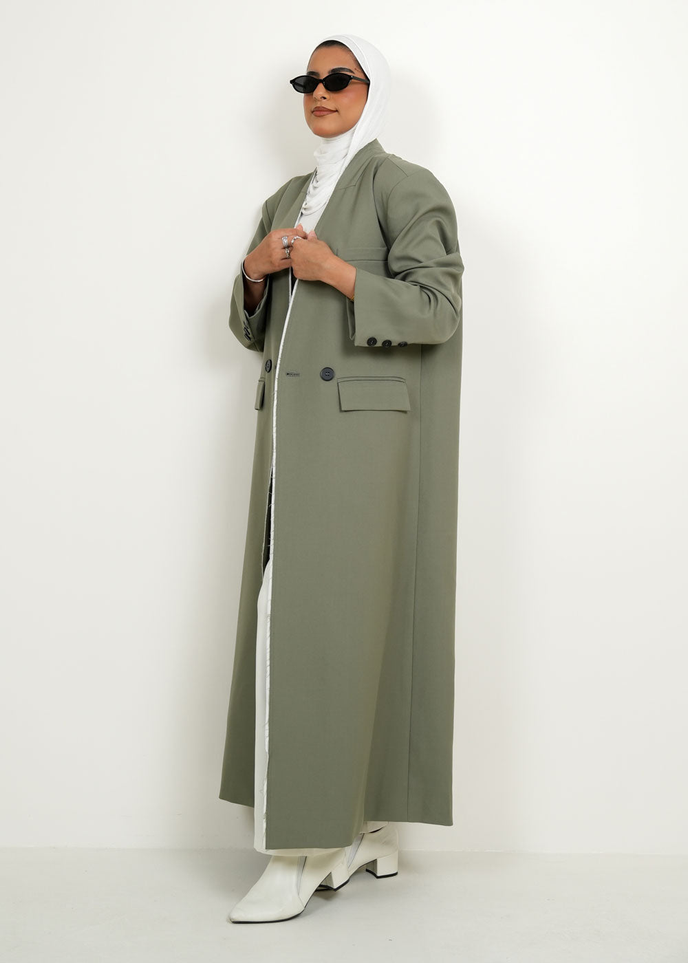 7949 Multi-Color Long Jacket For Women